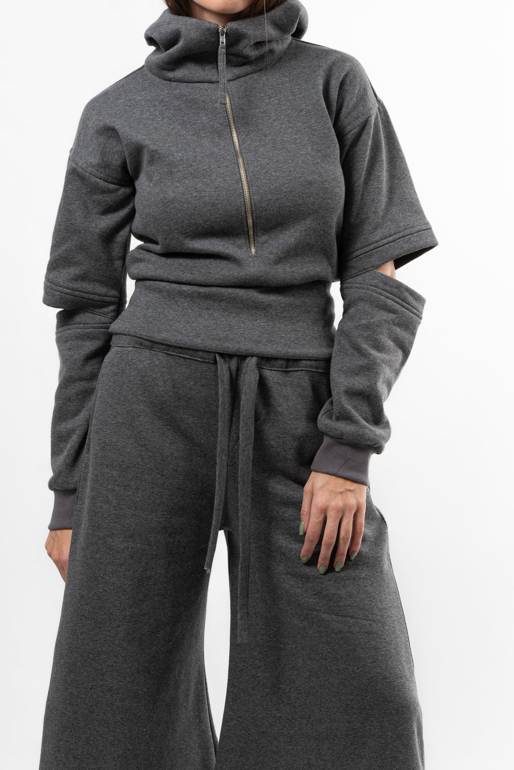 Hanorac Serenity Key-bumbac gri