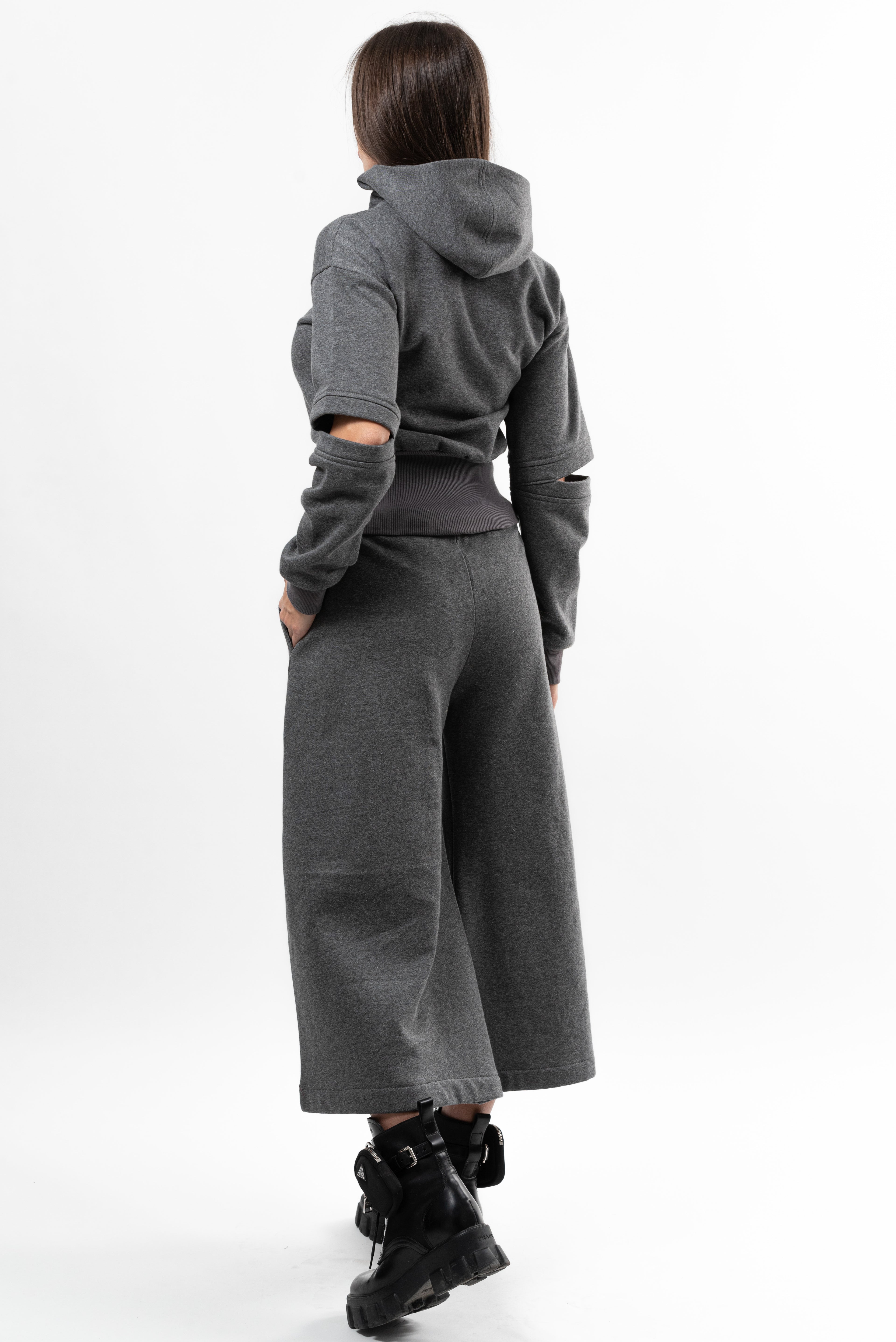 Pantalon Culotte Serenity Key – bumbac gri
