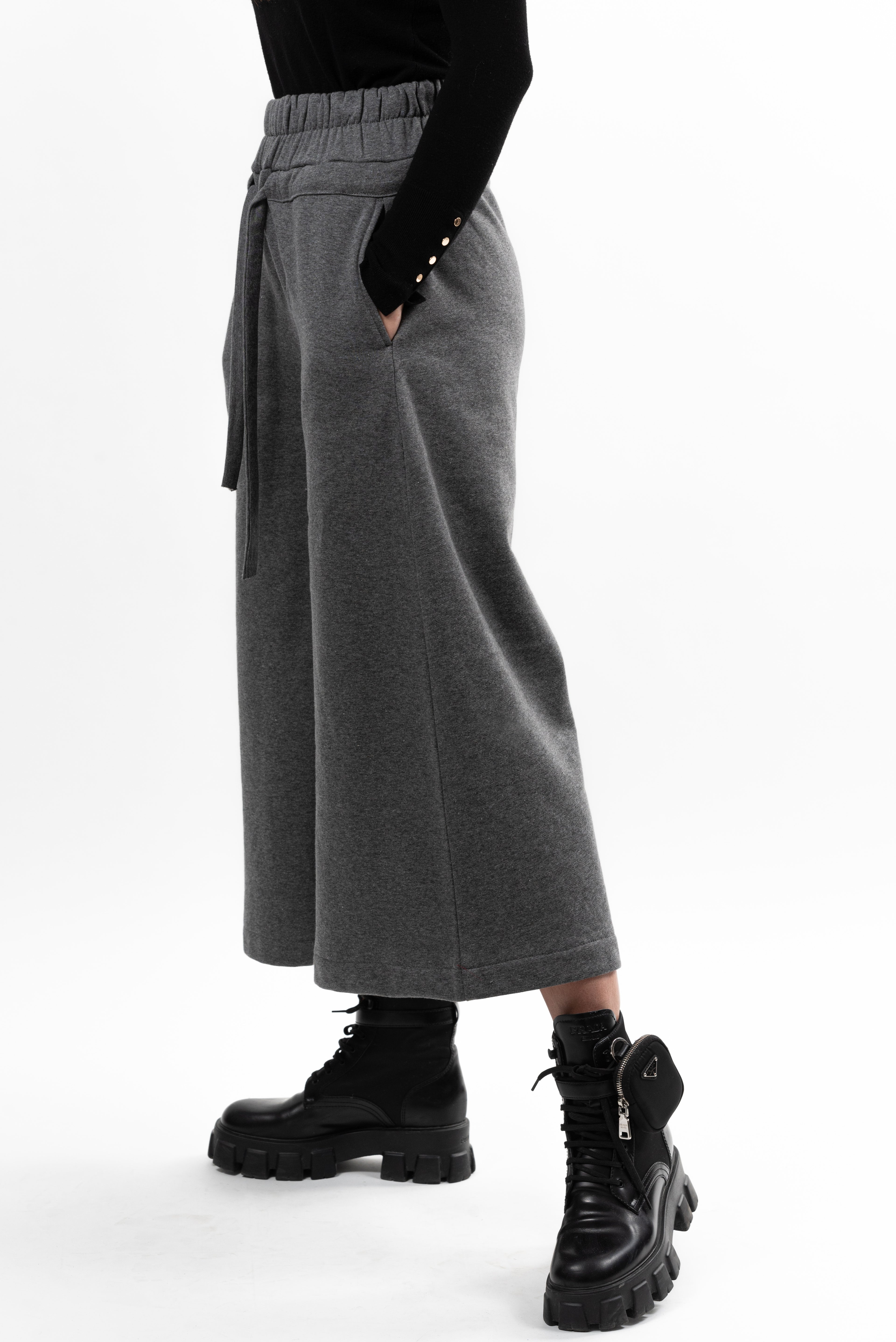 Pantalon Culotte Serenity Key – bumbac gri