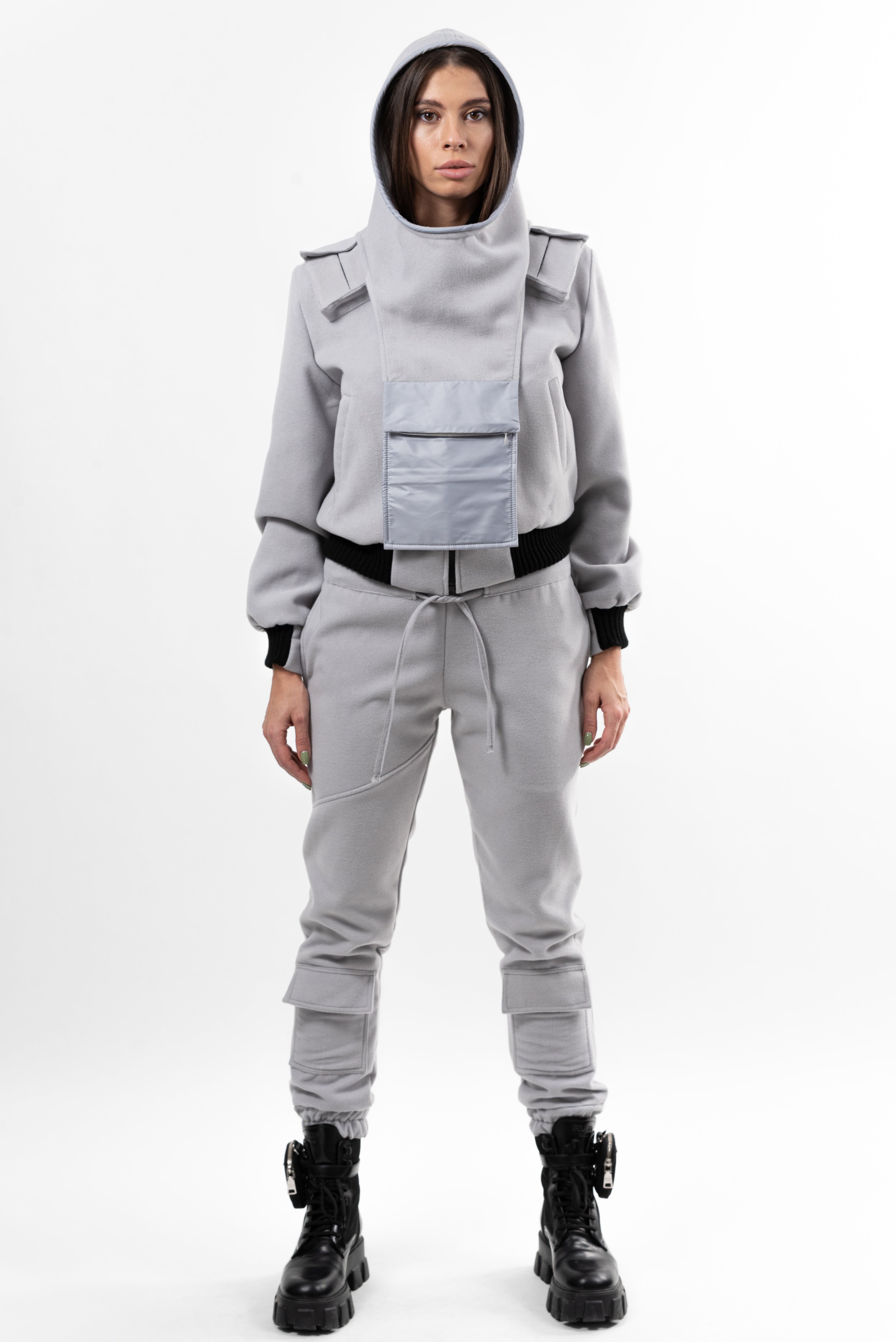 Hanorac Happy Hood Kay capison light grey