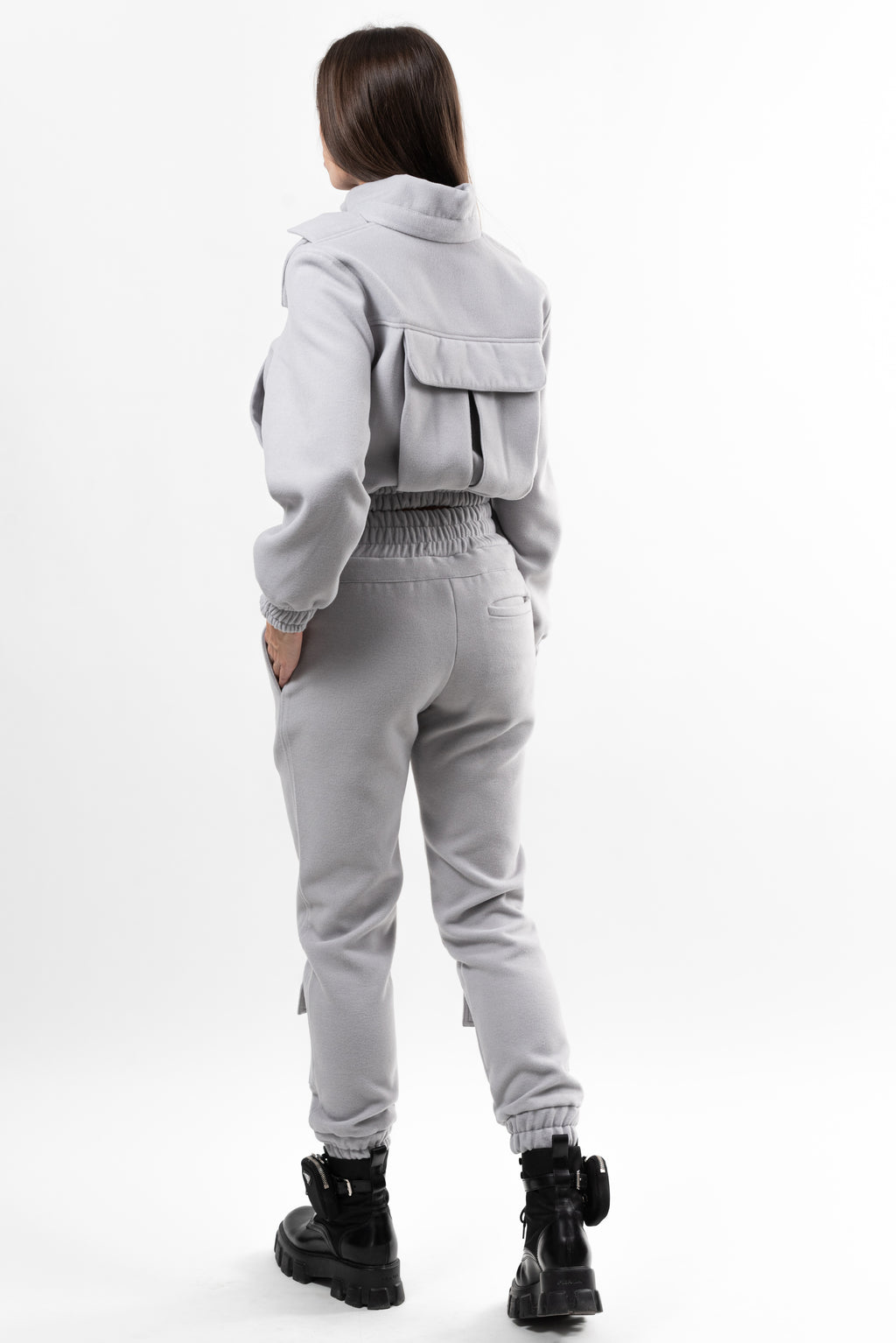 Pantalon lana Simplicity Key - light gray