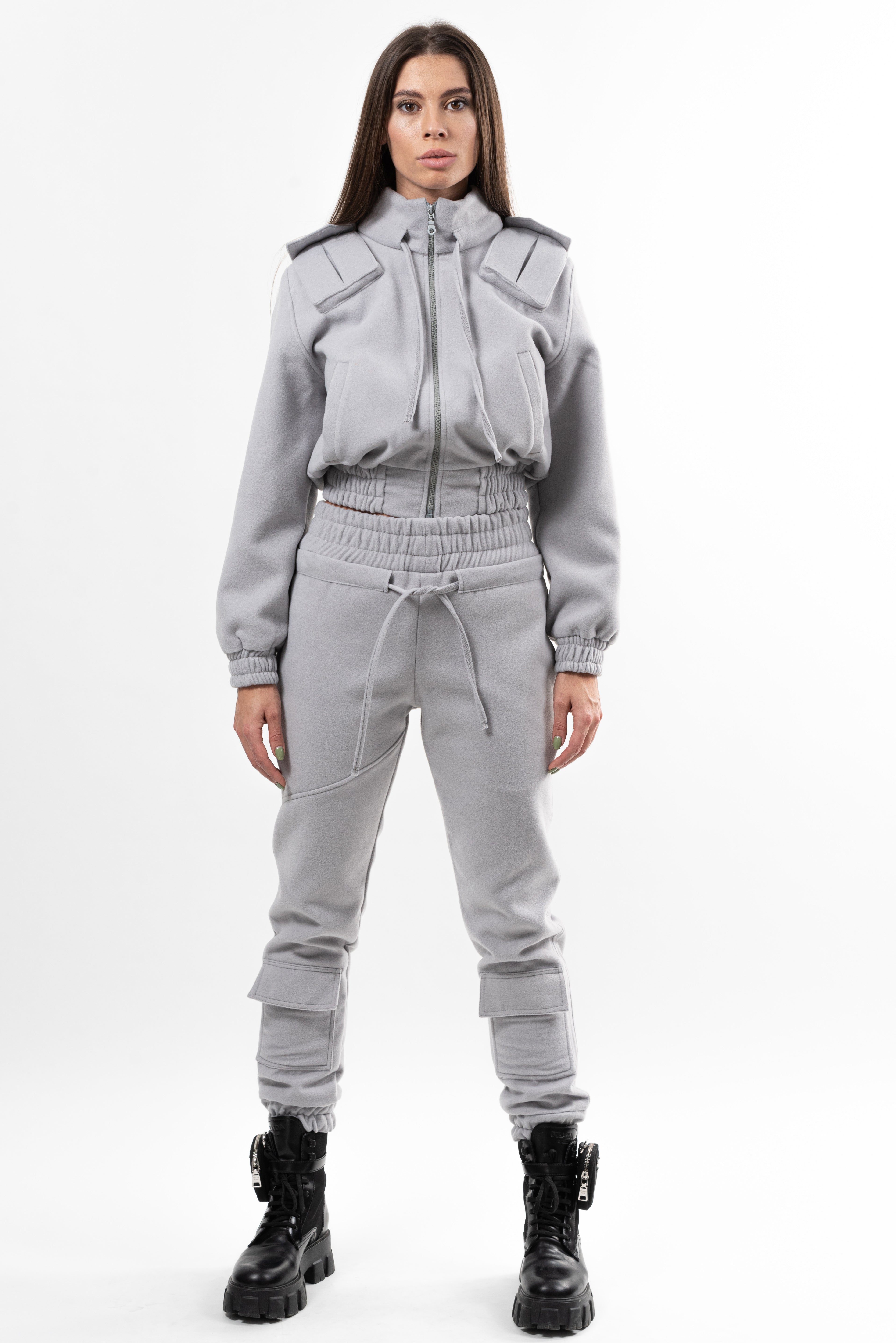 Pantalon lana Simplicity Key - light gray