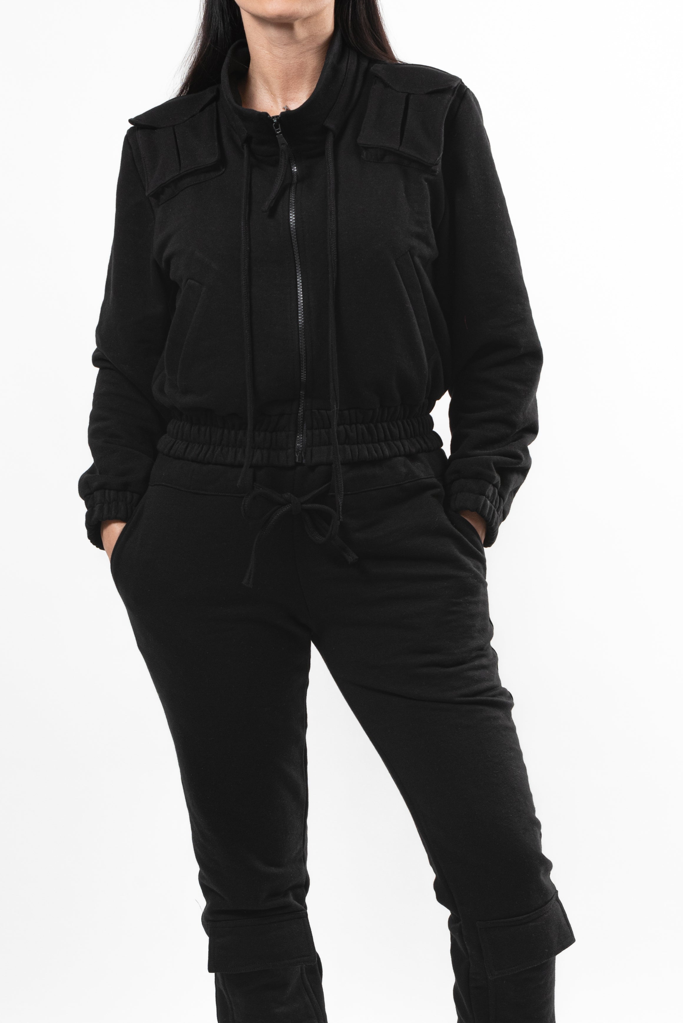 Pantalon bumbac Simplicity Key - Black