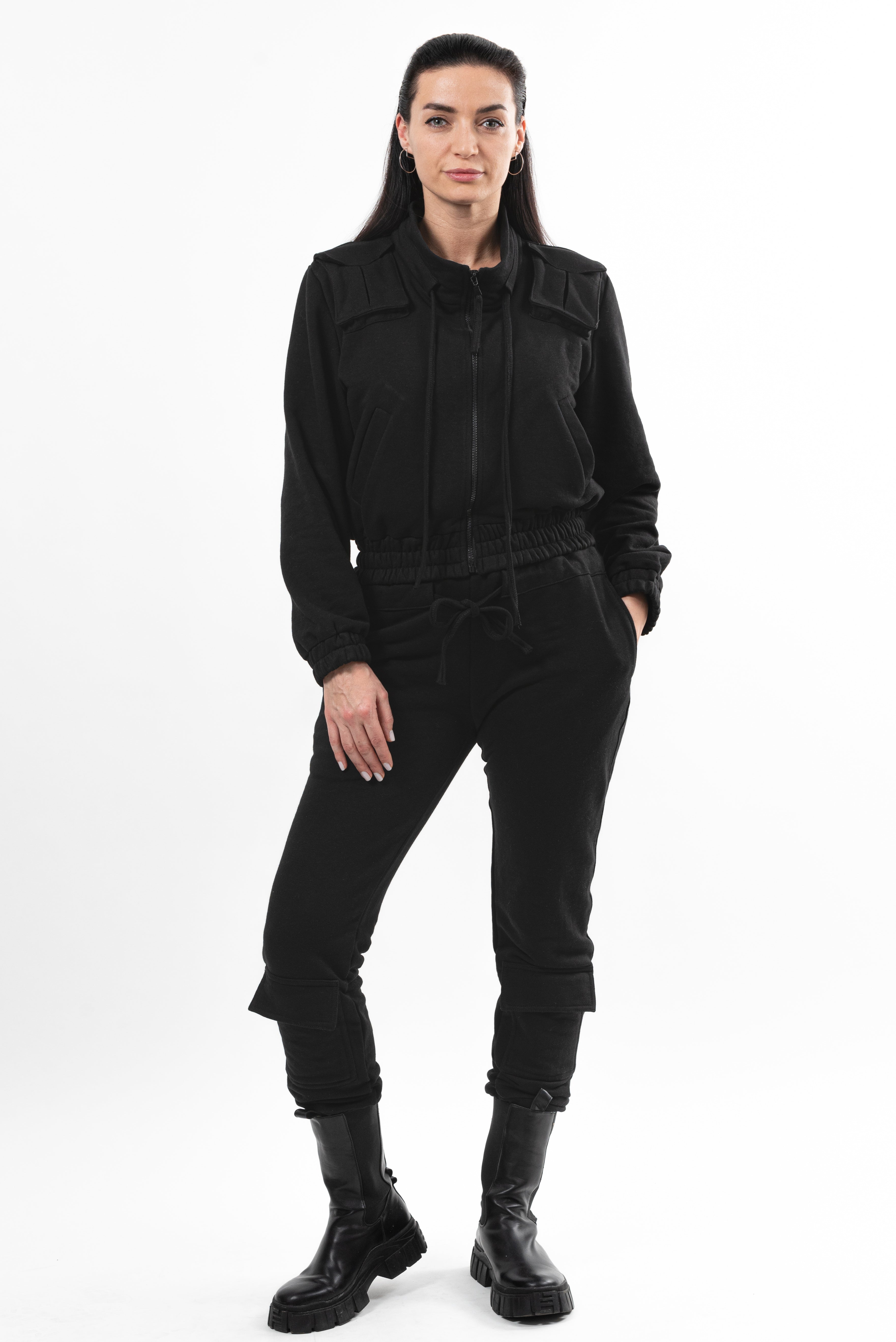 Pantalon bumbac Simplicity Key - Black