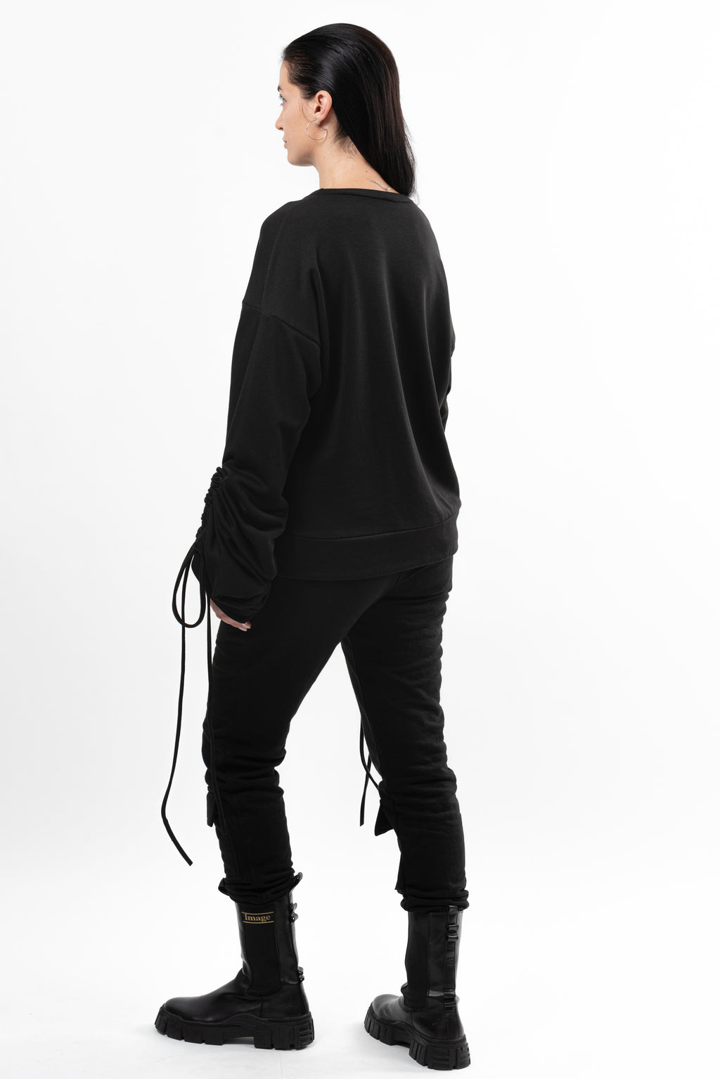 Hanorac dama din bumbac Empathy Key-black.