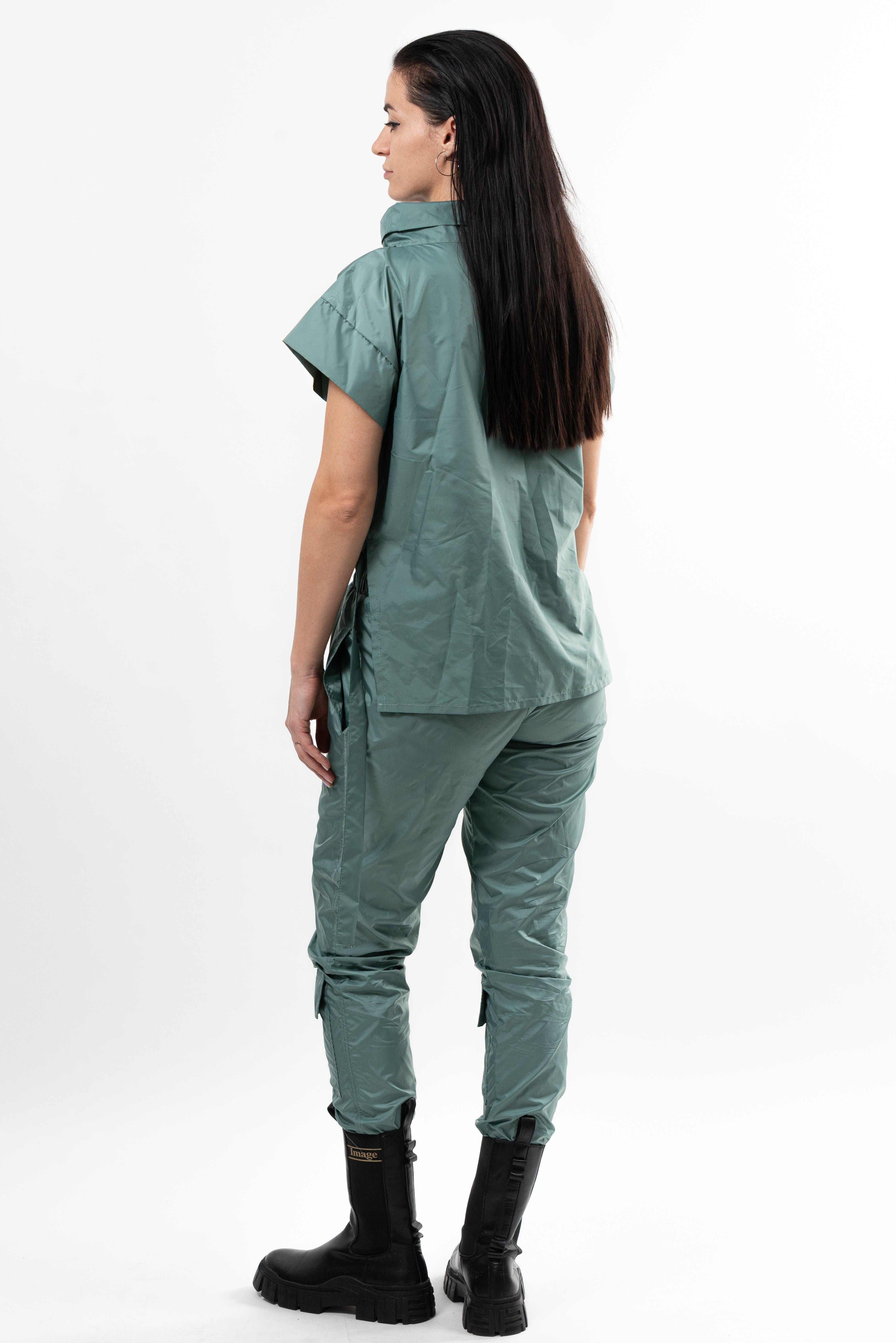 Pantalon fas Simplicity Key - beryl green.