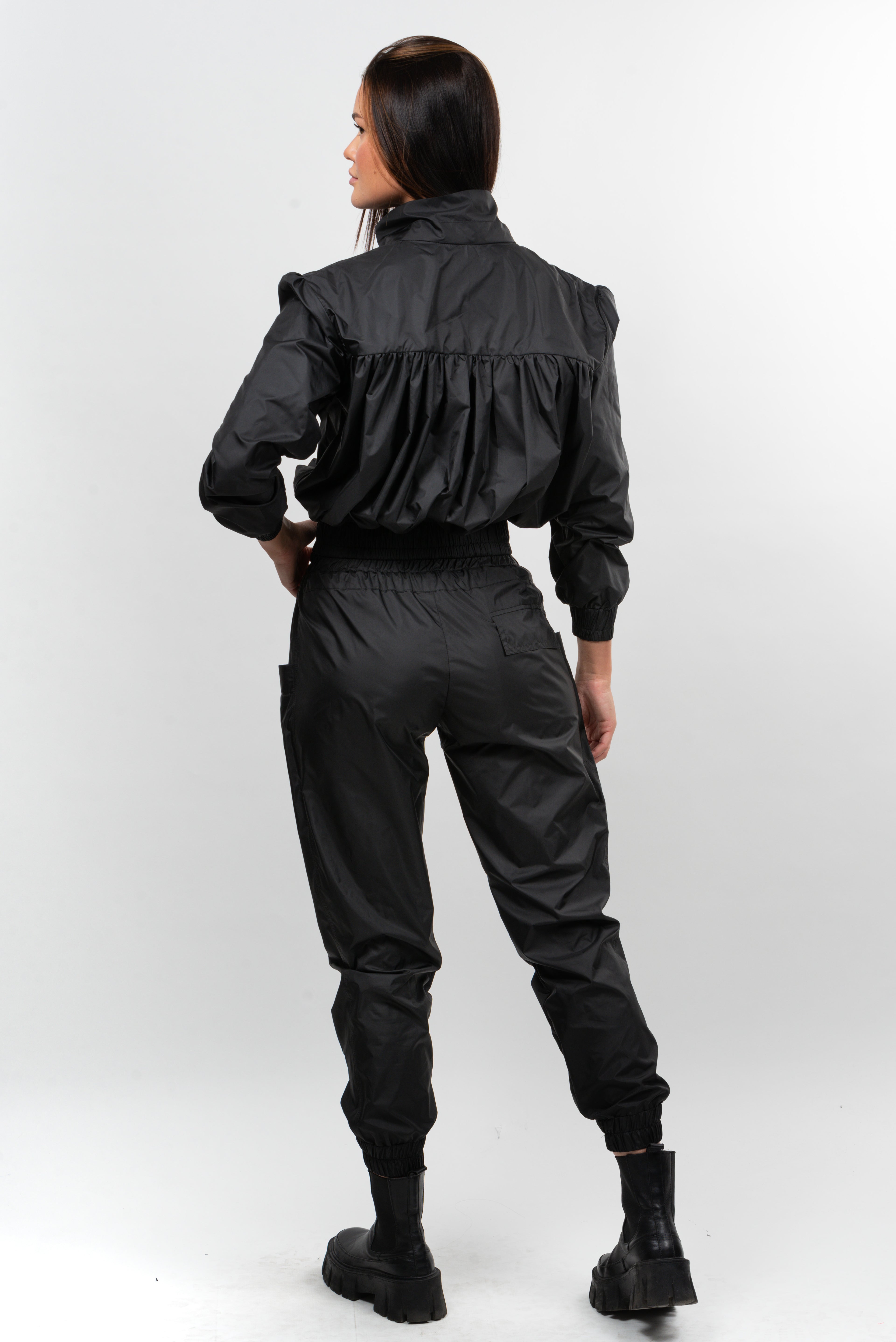 Jacheta dama fas cu cret pe spate Connection Key - black