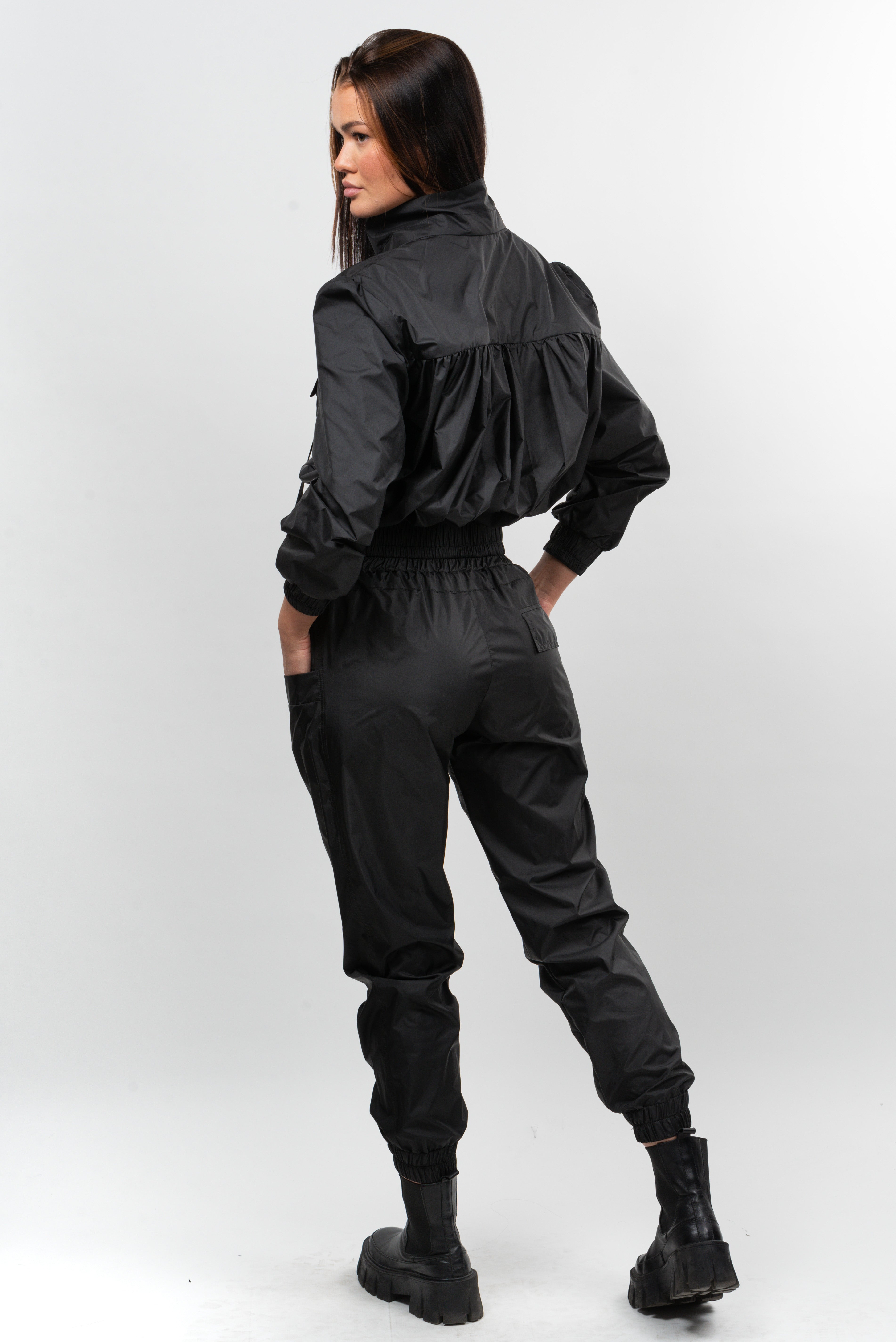 Jacheta dama fas cu cret pe spate Connection Key - black