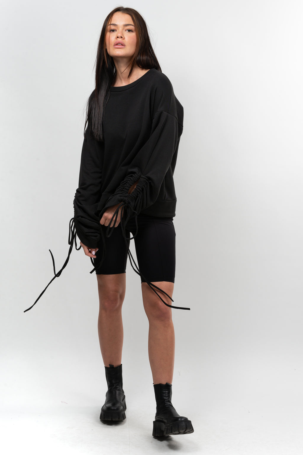 Hanorac dama din bumbac Empathy Key-black.