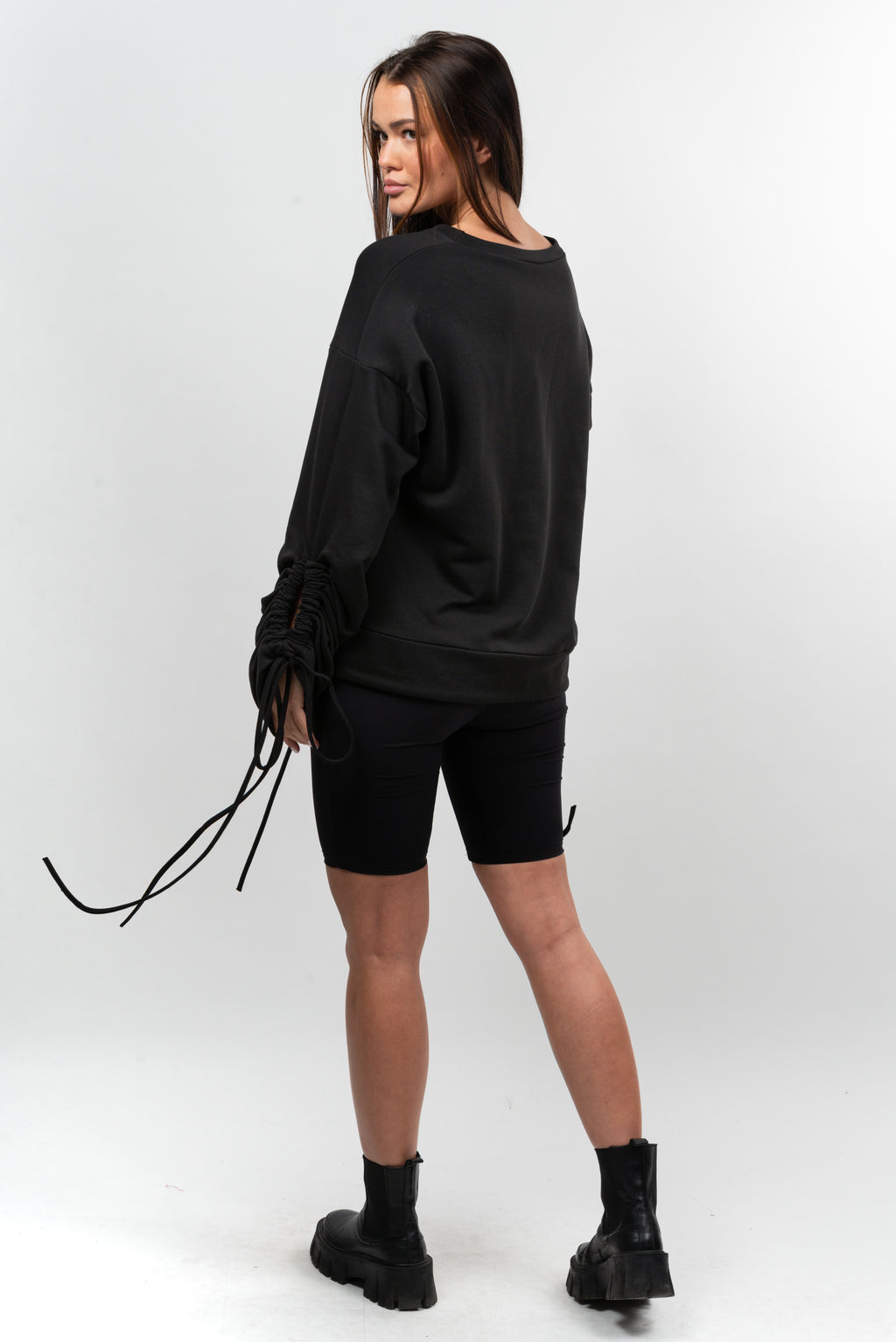 Hanorac dama din bumbac Empathy Key-black.