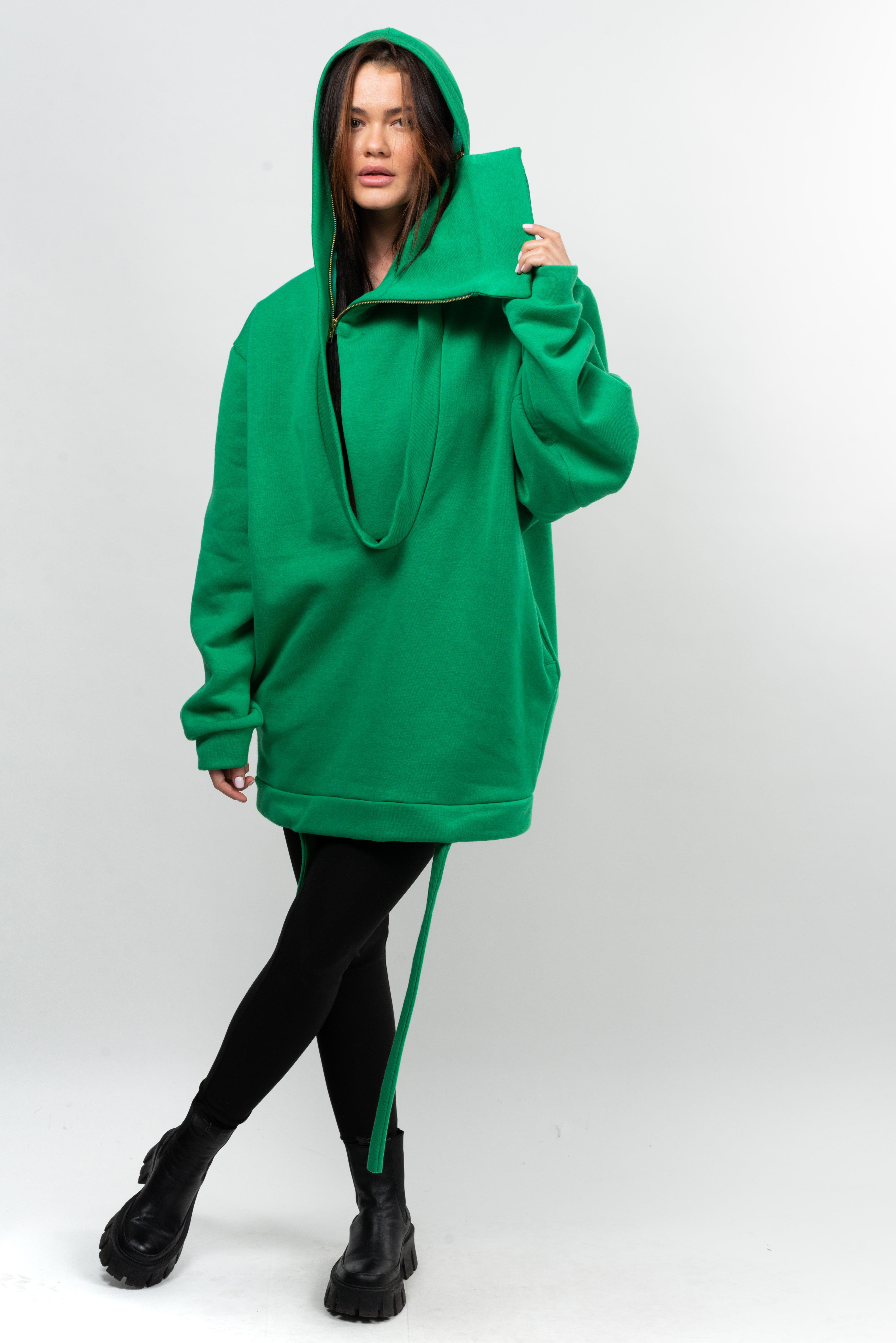 Hanorac bumbac Sexi Key - green