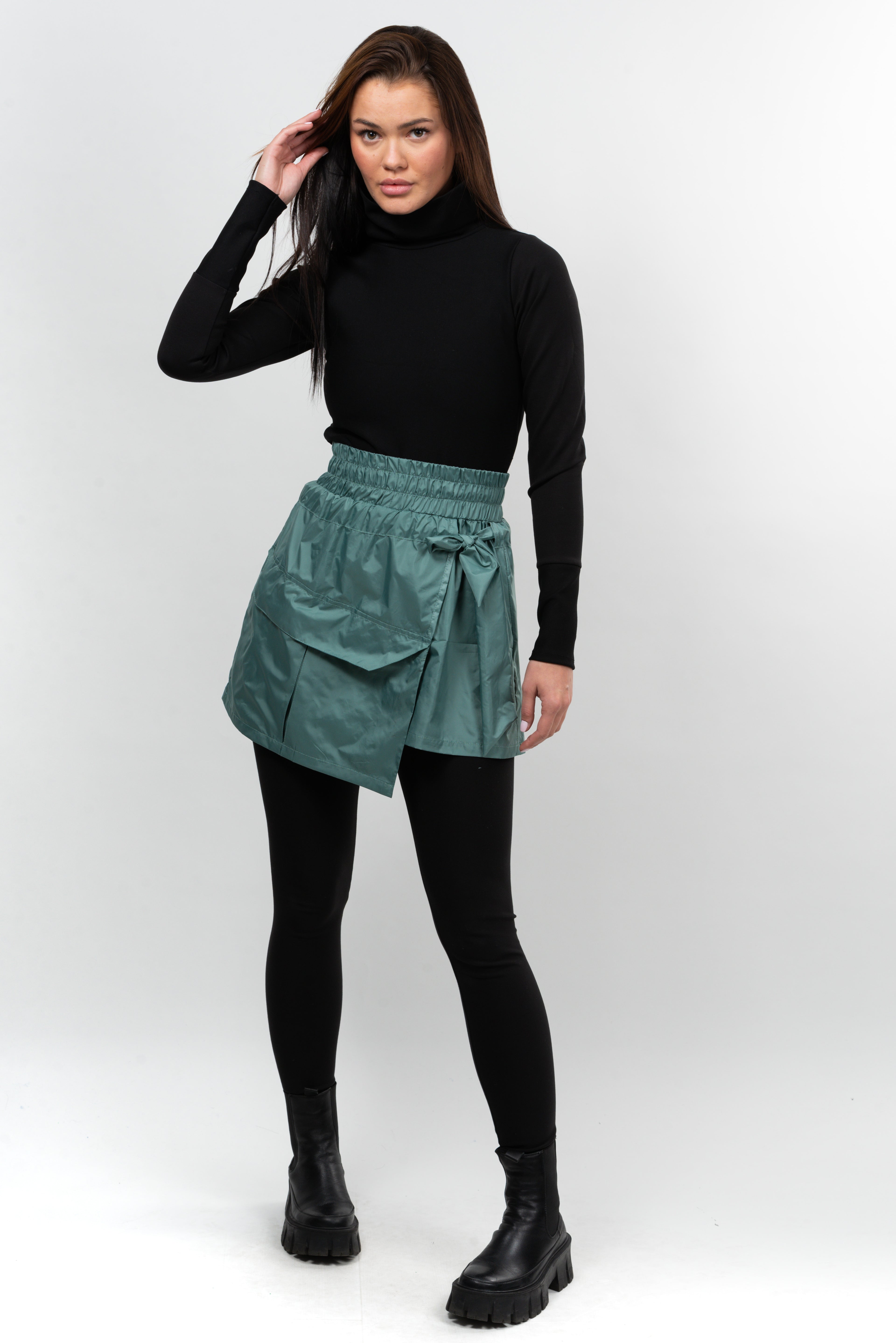 Fusta scurta fas Sky Limit  F1 Key - beryl green.