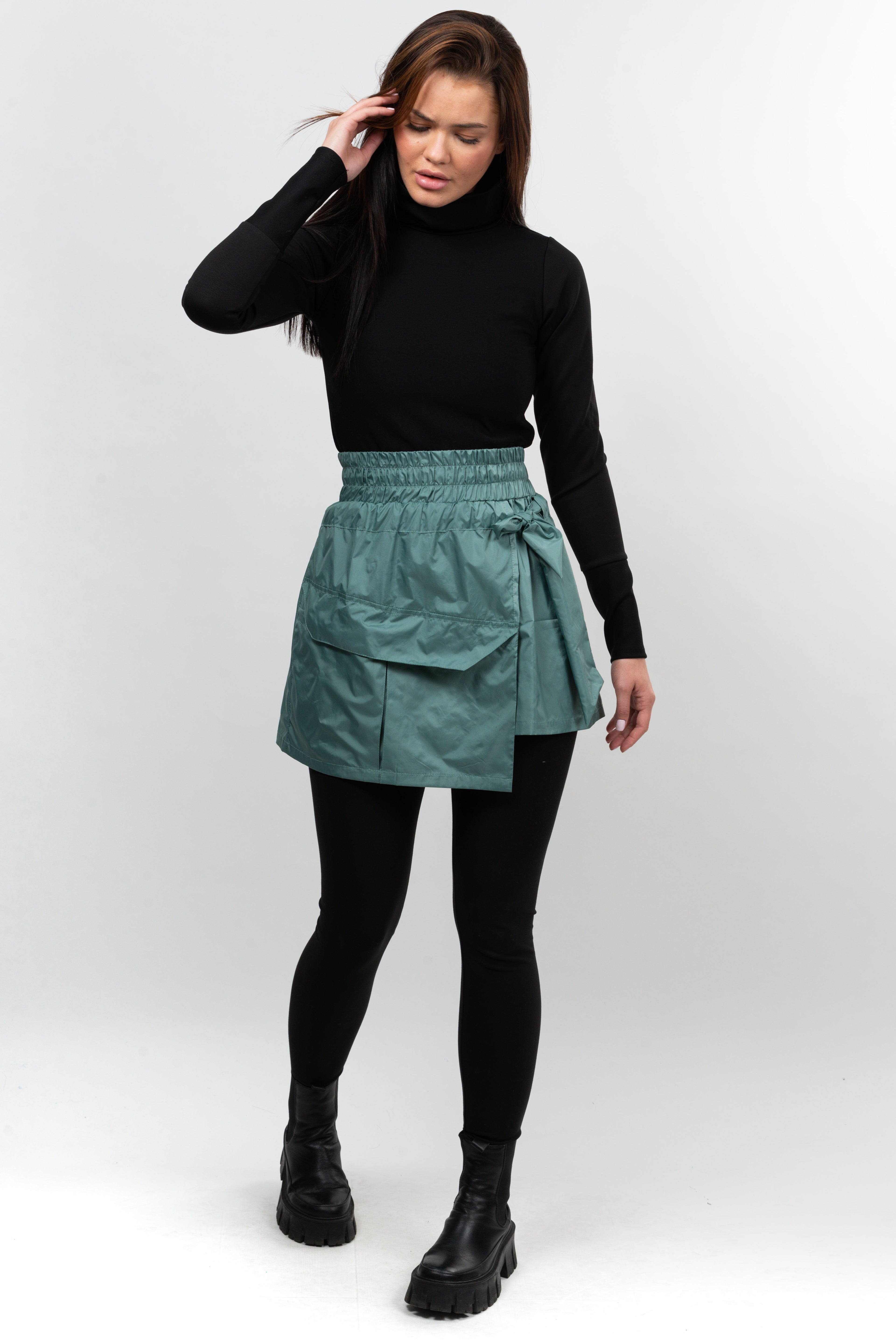 Fusta scurta fas Sky Limit  F1 Key - beryl green.