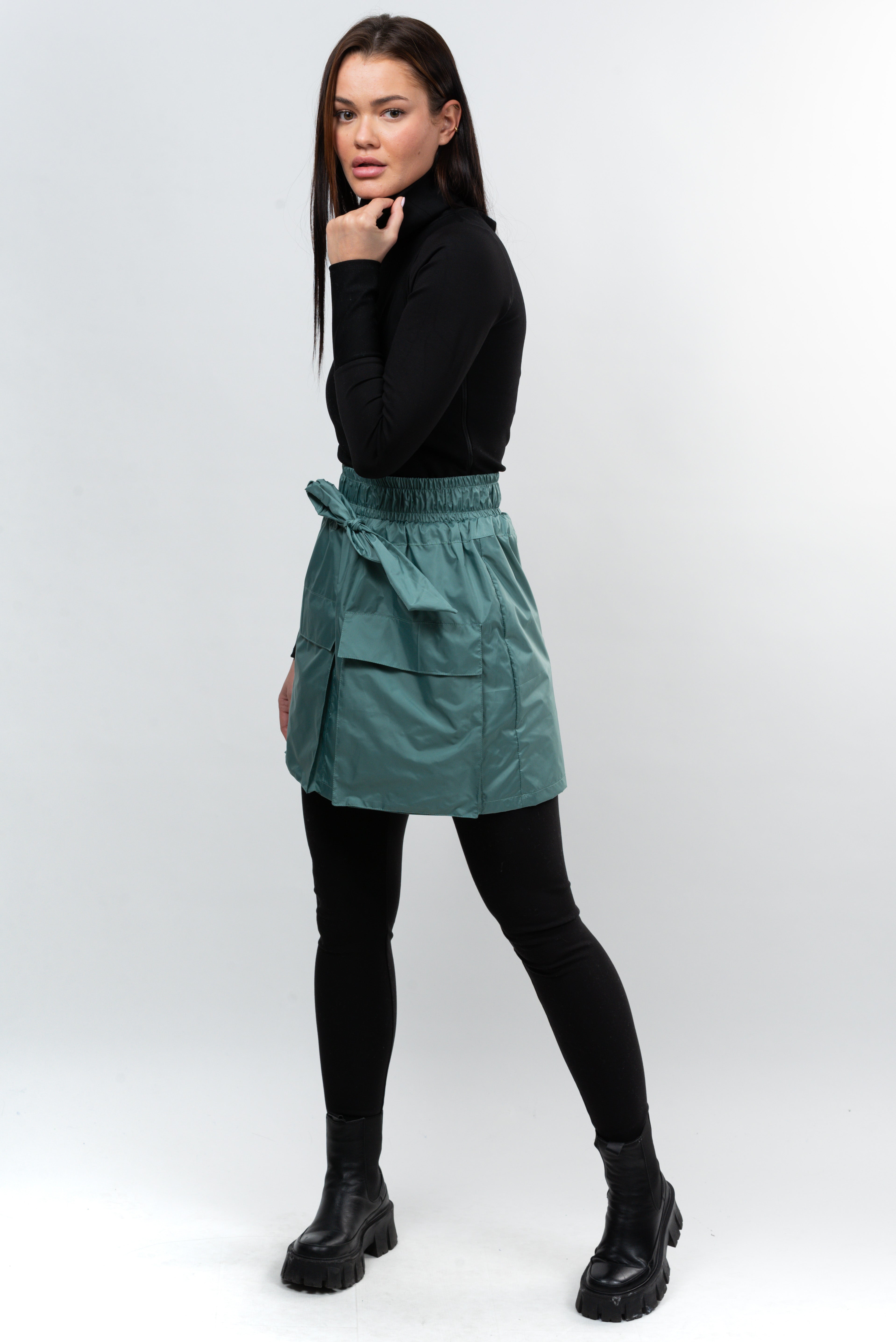 Fusta scurta fas Sky Limit F12 Key - beryl green.