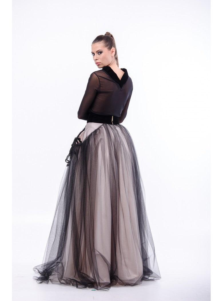 Bluza velvet k Roll-Neck.