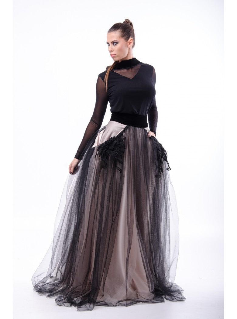 Bluza velvet k Roll-Neck.