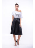 Fusta de piele eco - neagra.