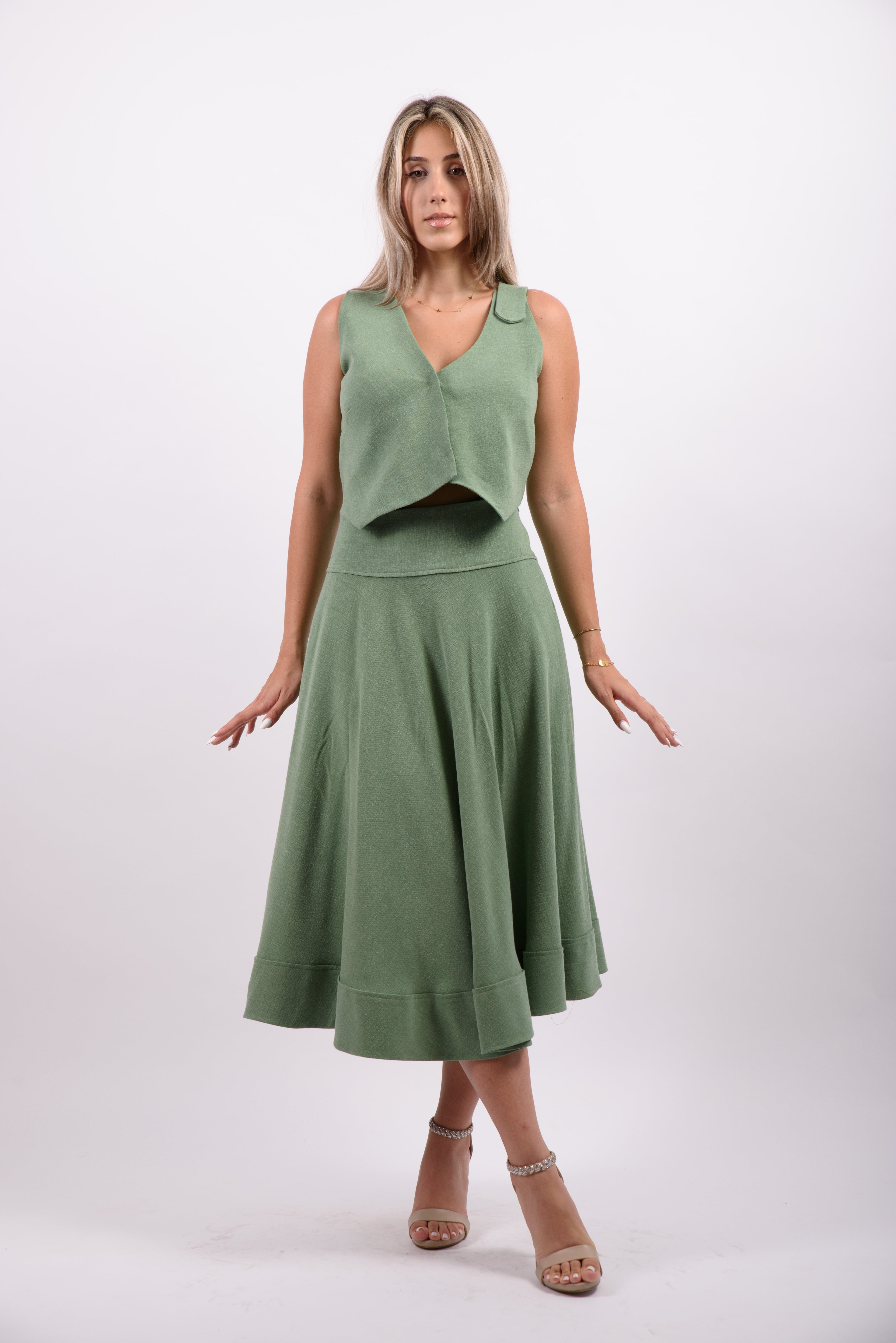 Fusta clos in cu vascoza -negru.