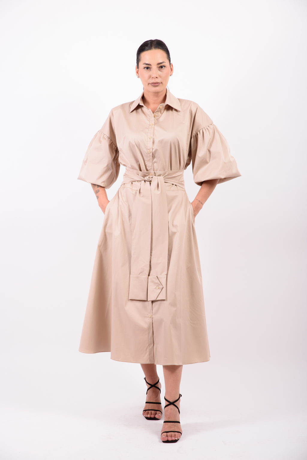 Bluza Krin cu maneci ample - bej