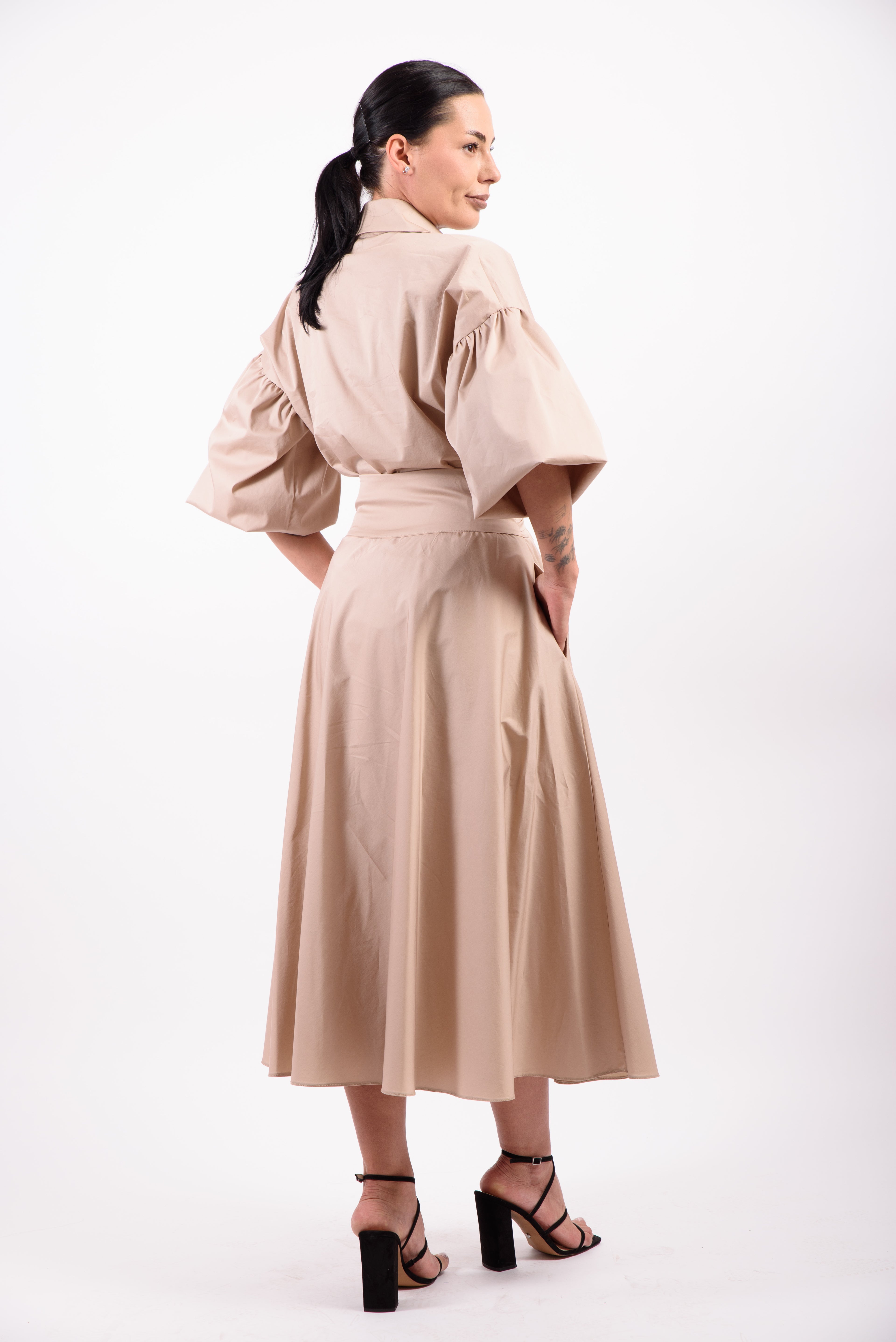 Bluza Krin cu maneci ample - bej